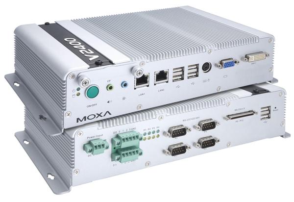 Intel Atom N270 fra Moxa. Køreklar Embedded Comoter med Linux, WinCE eller WinXPe.