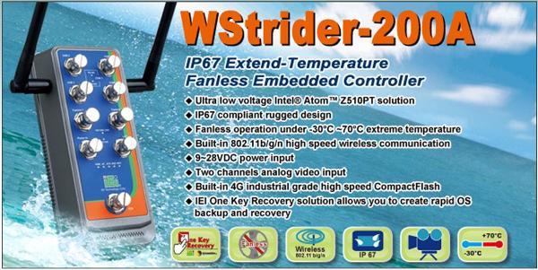 IP67 Embedded Computer fra IEI, WStrider 200A og WStrider-200AW