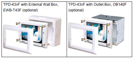 TPD-432F og TPD-433F - 4,3'' TFT touch HMI fra ICPDAS