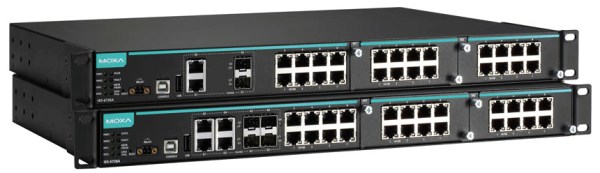IKS-6726A og IKS-6728A - Moxa 2/4 Gbit + 24-port modulær Ethernet switch