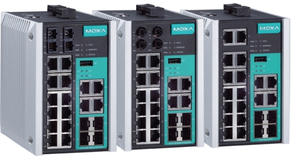 EDS-518E-4GTXSFP / 18-port Ethernet switch fra Moxa