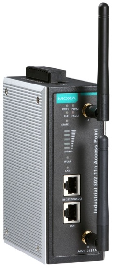 AWK-3131A - WiFI fra Moxa - AP/Client/Bridge med Turbo Roaming - IEEE 802,11 a/b/g/n