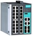 28 ports Managed switch for DIN-skinne