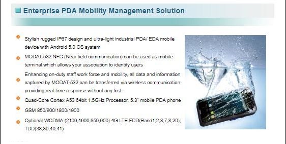 MODAT-532A-QA53 / 5,3 tommer mobil 4G dataenhed fra IEI
