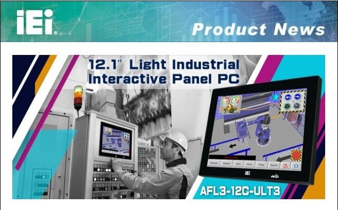 AFL3-12C-ULT3 / 12,1'' Panel PC med i5 CPU fra IEI